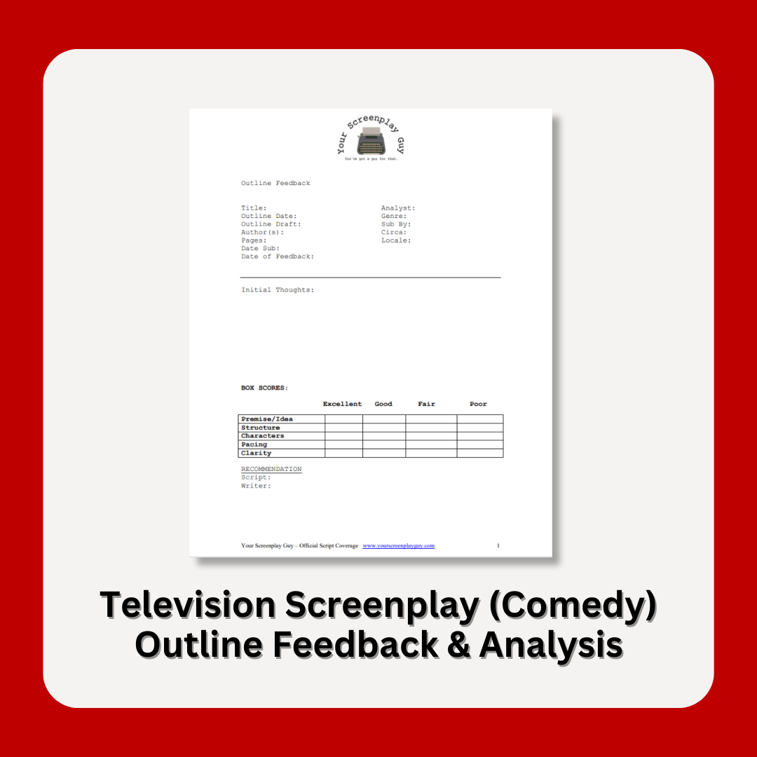 TV Comedy Script Outline Notes and Analysis