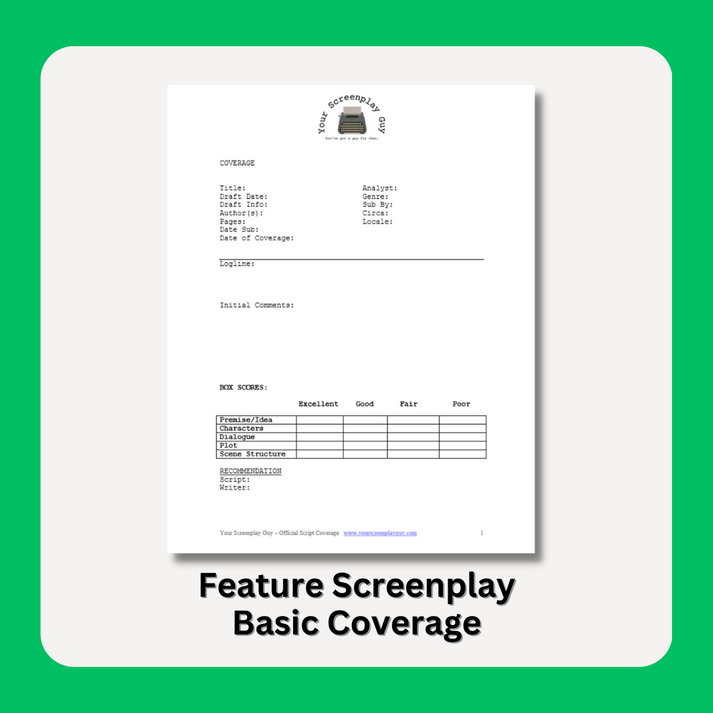 Feature Screenplay - Coverage | Your Screenplay Guy