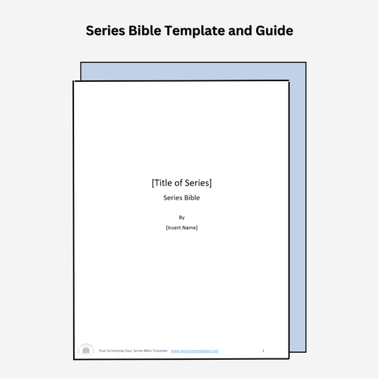 First page of downloadable series bible template and guide